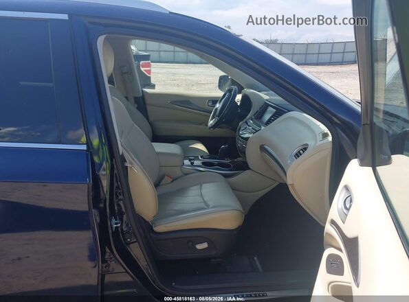 5N1DL0MM1JC509516 2018 INFINITI QX60 Dark Blue Front interior view