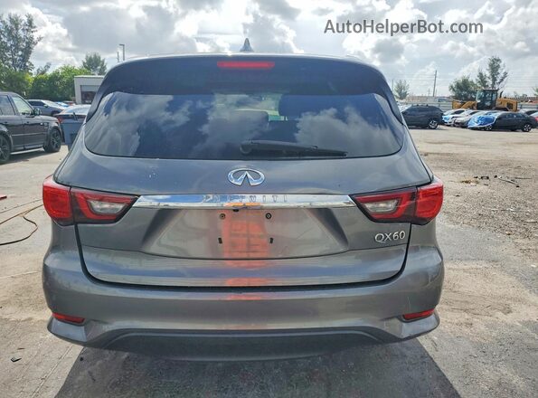 5N1DL0MM1KC534112 2019 INFINITI QX60 Gray Rear view