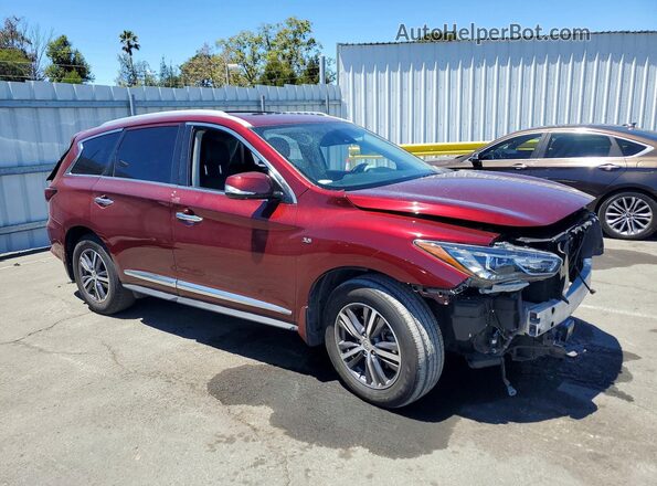 5N1DL0MM1KC558989 2019 INFINITI QX60 Red Front right