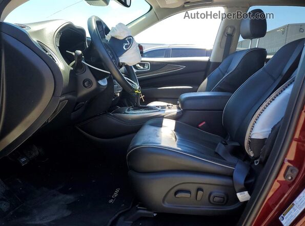 5N1DL0MM1KC558989 2019 INFINITI QX60 Red Front interior view