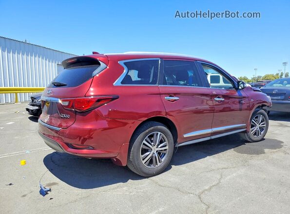 5N1DL0MM1KC558989 2019 INFINITI QX60 Red Rear right