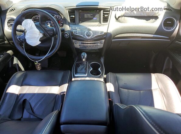 5N1DL0MM1KC558989 2019 INFINITI QX60 Red Dashboard view