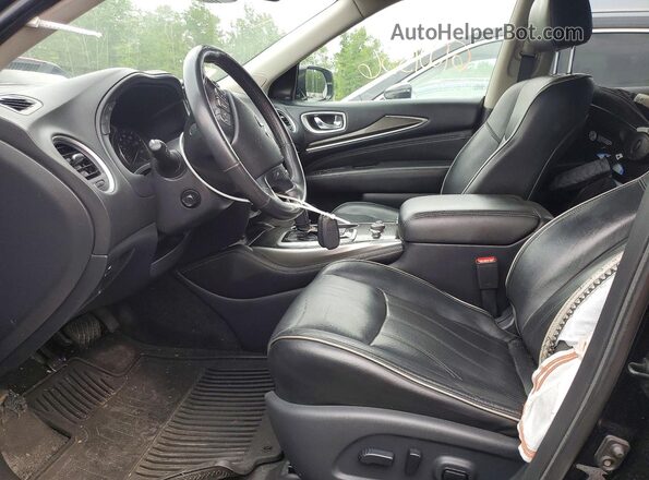 5N1DL0MM1KC568180 2019 INFINITI QX60 Black წინა სალონის ხედი