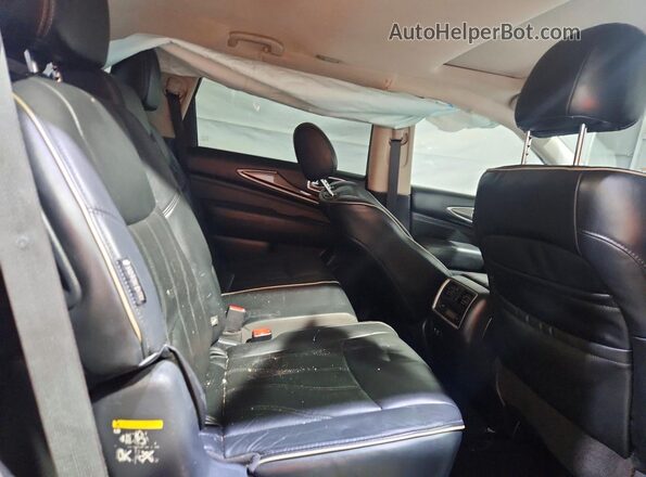 5N1DL0MM1KC568180 2019 INFINITI QX60 Black უკანა სალონის ხედი