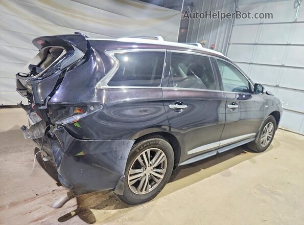 5N1DL0MM1KC568180 2019 INFINITI QX60 Black უკანა მარჯვენა