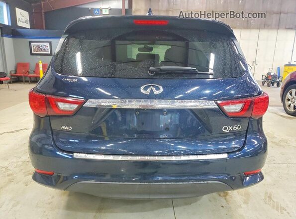 5N1DL0MM1LC528702 2020 INFINITI QX60 Blue Widok z tyłu