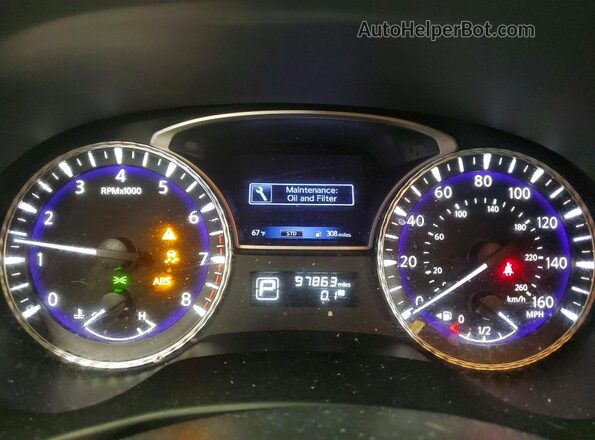 5N1DL0MM1LC528702 2020 INFINITI QX60 Blue Widok zestawu wskaźników