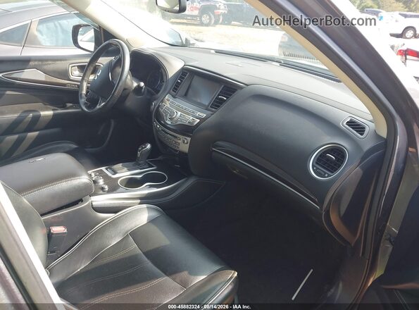 5N1DL0MM2HC545516 2017 INFINITI QX60 Gray Вид салону спереду