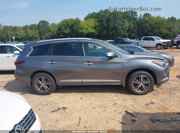 5N1DL0MM2HC545516 2017 INFINITI QX60 Gray Вид задньої частини салону