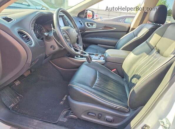 5N1DL0MM3HC515361 2017 INFINITI QX60 White წინა სალონის ხედი