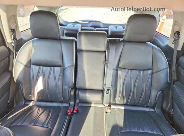 5N1DL0MM3HC515361 2017 INFINITI QX60 White უკანა სავარძლების ხედი
