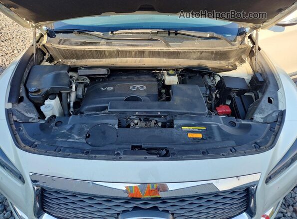 5N1DL0MM3HC515361 2017 INFINITI QX60 White ძრავის განყოფილების ხედი