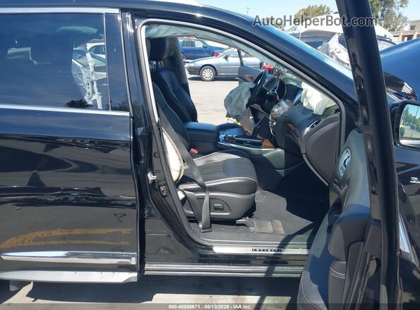 5N1DL0MM3HC521628 2017 INFINITI QX60 Черный Вид салона спереди