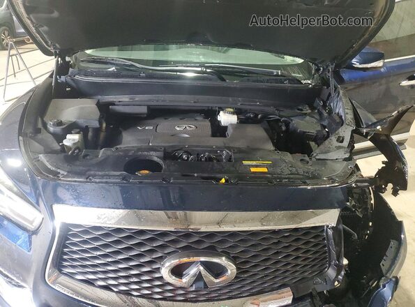 5N1DL0MM3JC522784 2018 INFINITI QX60 Blue Շարժիչի բաժամունքի տեսք