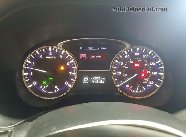 5N1DL0MM3JC522784 2018 INFINITI QX60 Blue Սարքավորումների վահանակի տեսք