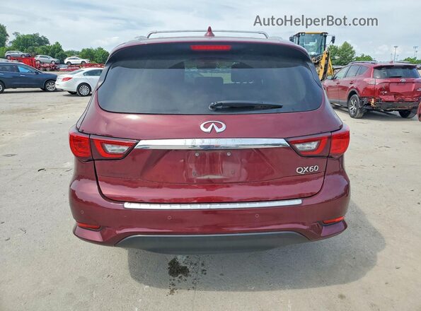 5N1DL0MM3KC502486 2019 INFINITI QX60 Бордовый Вид сзади