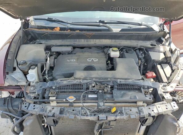 5N1DL0MM3KC502486 2019 INFINITI QX60 Бордовый Вид подкапотного пространства
