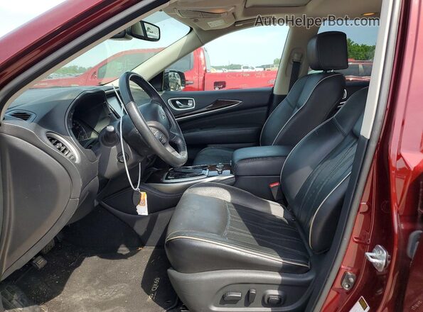 5N1DL0MM3KC502486 2019 INFINITI QX60 Бордовый Вид салона спереди