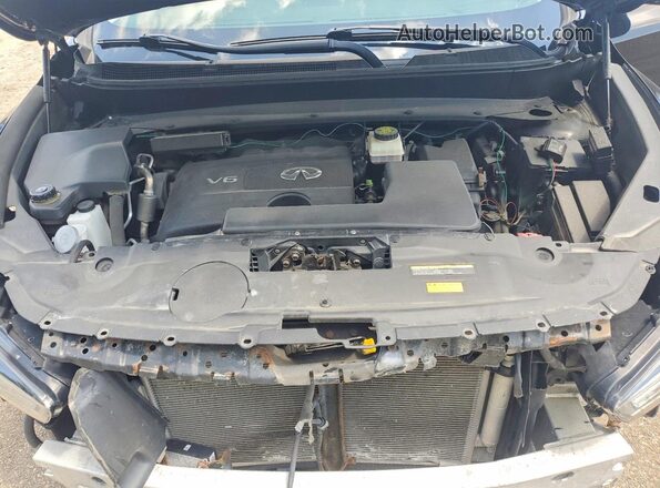 5N1DL0MM3KC505212 2019 INFINITI QX60 Black Engine compartment view