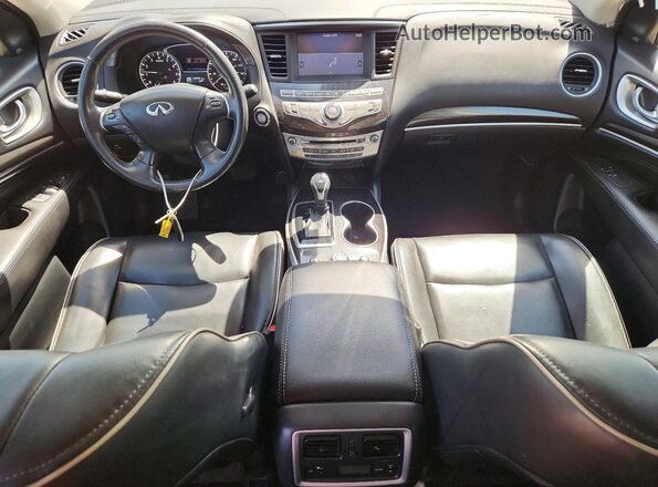 5N1DL0MM3KC525833 2019 INFINITI QX60 White Widok deski rozdzielczej