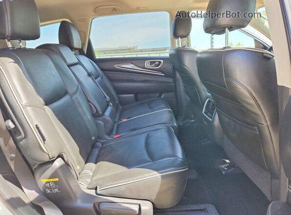 5N1DL0MM3KC525833 2019 INFINITI QX60 White Widok wnętrza z tyłu