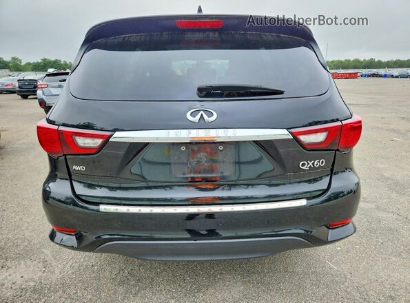 5N1DL0MM3KC565829 2019 INFINITI QX60 Black Вид ззаду