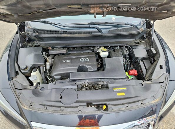 5N1DL0MM3KC565829 2019 INFINITI QX60 Black Вид підкапотного простору