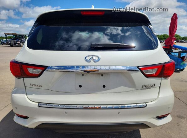 5N1DL0MM4HC506099 2017 INFINITI QX60 White უკანა ხედი