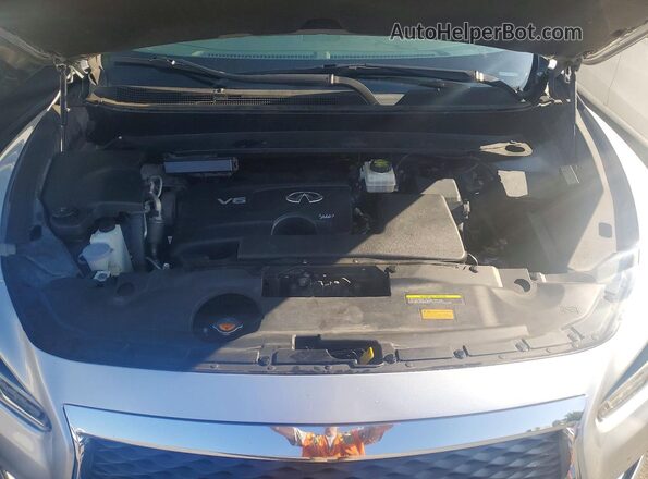 5N1DL0MM4HC522352 2017 INFINITI QX60 Silver Widok komory silnika