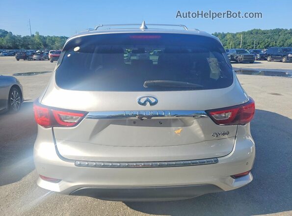 5N1DL0MM4HC522352 2017 INFINITI QX60 Silver Widok z tyłu