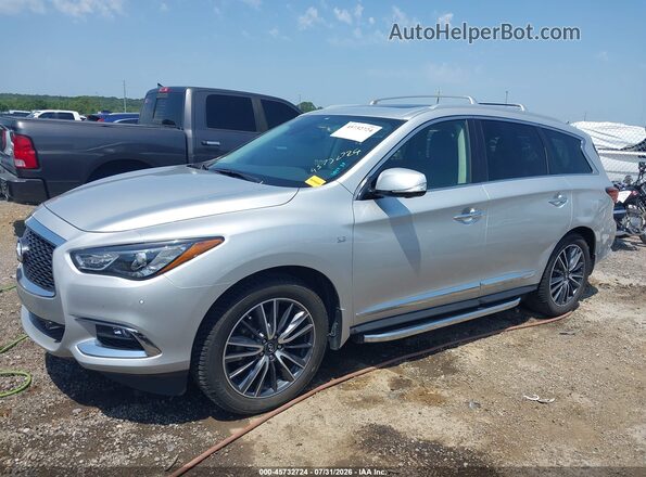 5N1DL0MM4HC542794 2017 INFINITI QX60 Silver Առջևի ձախ երեք քառորդ տեսարան