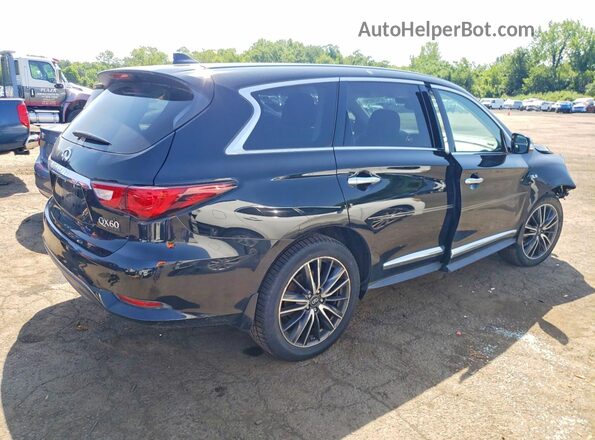 5N1DL0MM4JC514936 2018 INFINITI QX60 Black Հետևի աջ