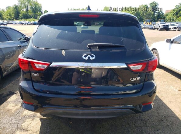 5N1DL0MM4JC514936 2018 INFINITI QX60 Black Հետևի տեսք
