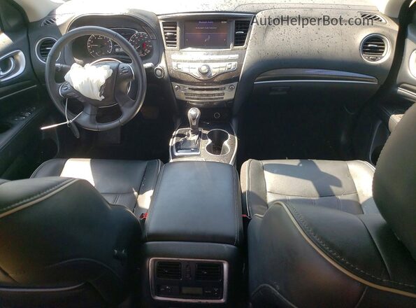 5N1DL0MM4JC514936 2018 INFINITI QX60 Black Առջևի վահանակի տեսք