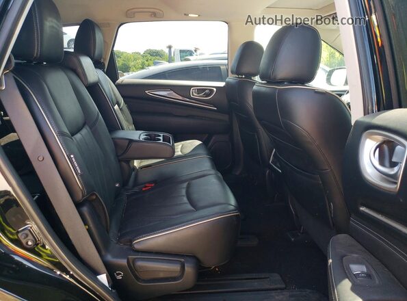 5N1DL0MM4JC514936 2018 INFINITI QX60 Black Սալոնի հետևի տեսք