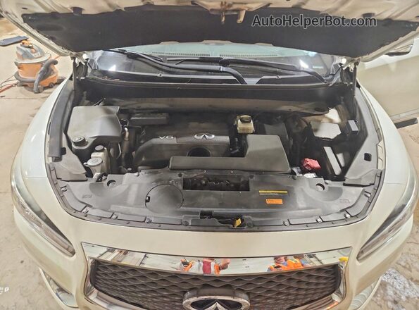 5N1DL0MM4JC518095 2018 INFINITI QX60 White Widok komory silnika