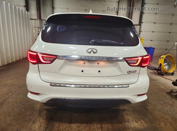 5N1DL0MM4JC518095 2018 INFINITI QX60 White Widok z tyłu