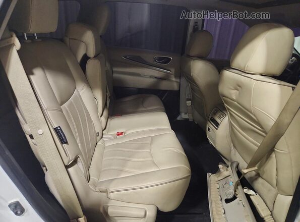 5N1DL0MM4JC518095 2018 INFINITI QX60 White Widok wnętrza z tyłu