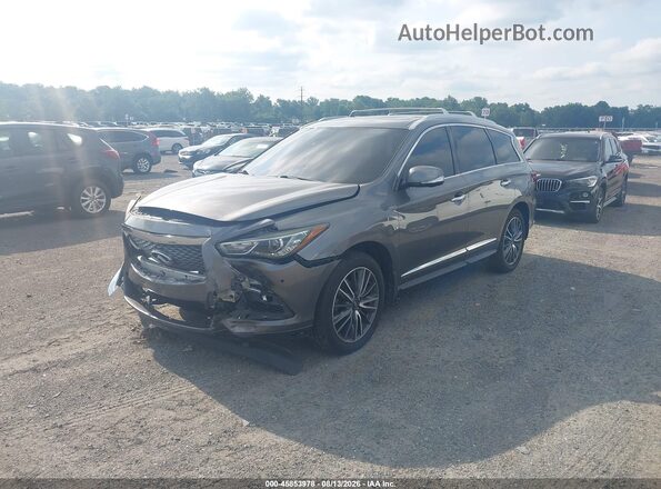 5N1DL0MM4KC520723 2019 INFINITI QX60 Gray Առջևի ձախ երեք քառորդ տեսարան