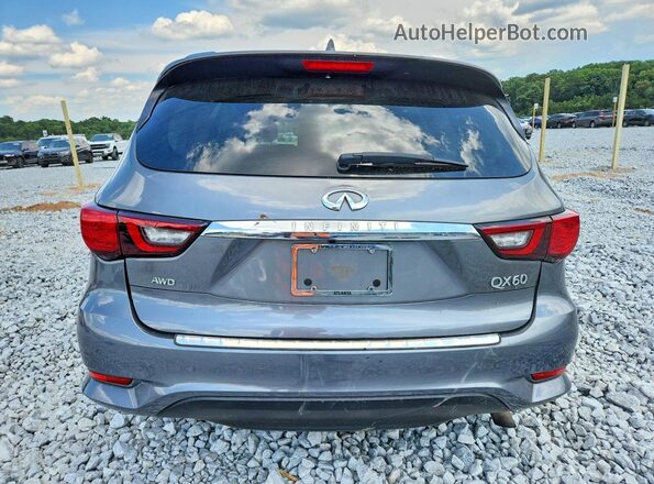 5N1DL0MM4KC554144 2019 INFINITI QX60 Charcoal Հետևի տեսք