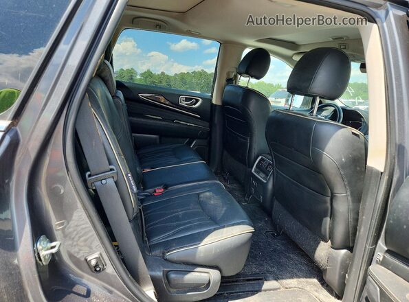 5N1DL0MM4KC554144 2019 INFINITI QX60 Charcoal Սալոնի հետևի տեսք