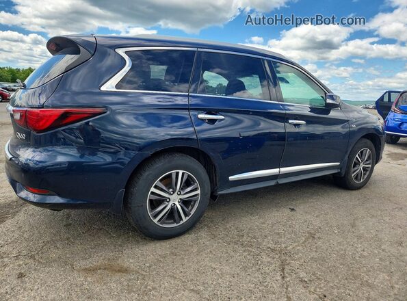 5N1DL0MM4KC560686 2019 INFINITI QX60 Blue Հետևի աջ