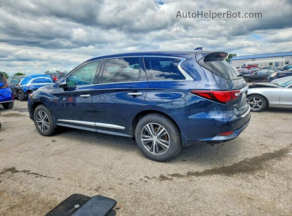 5N1DL0MM4KC560686 2019 INFINITI QX60 Blue Հետևի ձախ