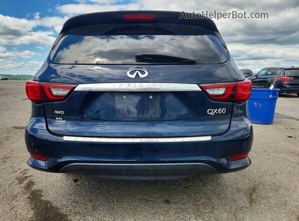 5N1DL0MM4KC560686 2019 INFINITI QX60 Blue Հետևի տեսք