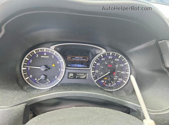 5N1DL0MM4KC560686 2019 INFINITI QX60 Blue Սարքավորումների վահանակի տեսք