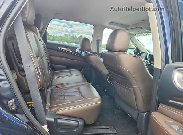 5N1DL0MM4KC560686 2019 INFINITI QX60 Blue Սալոնի հետևի տեսք