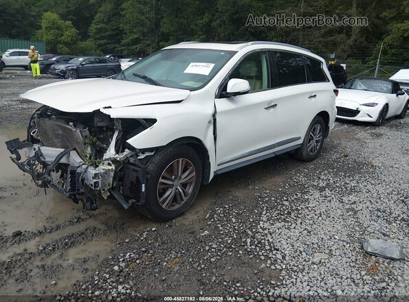 5N1DL0MM4LC508928 2020 INFINITI QX60 White Առջևի ձախ երեք քառորդ տեսարան