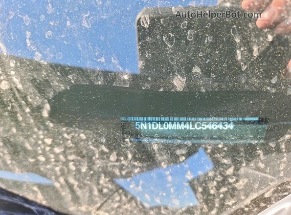 5N1DL0MM4LC546434 2020 INFINITI QX60 Blue Вид наклейки з VIN-кодом
