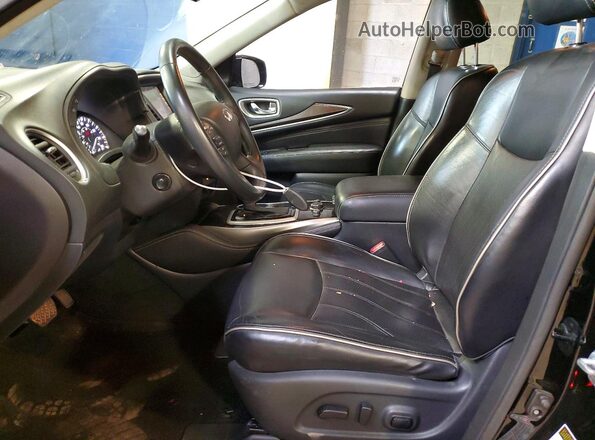 5N1DL0MM5HC512526 2017 INFINITI QX60 Black Սալոնի դիմացի տեսք