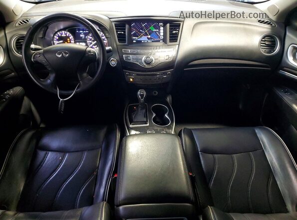 5N1DL0MM5HC512526 2017 INFINITI QX60 Black Առջևի վահանակի տեսք